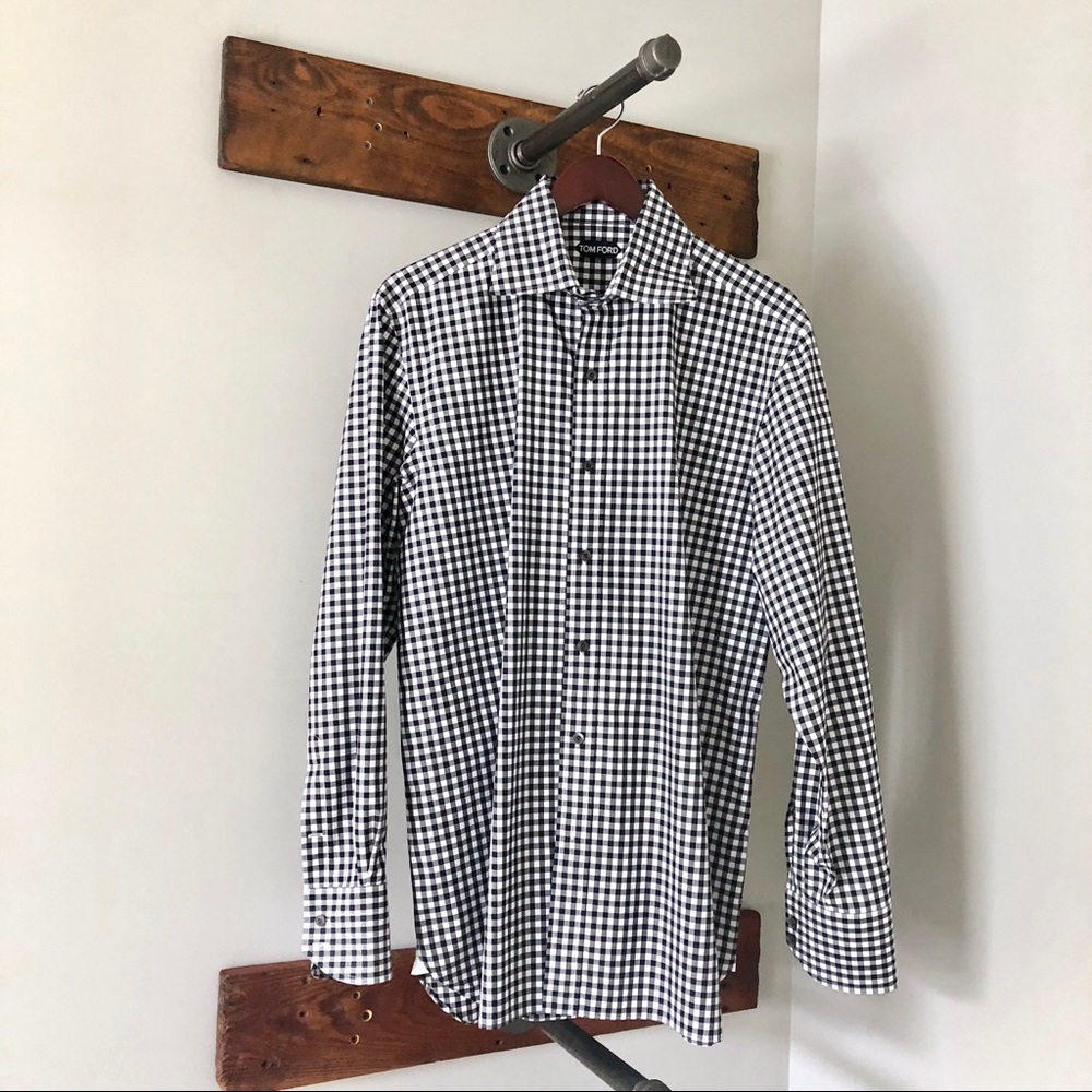 Tom Ford Black Gingham Shirt